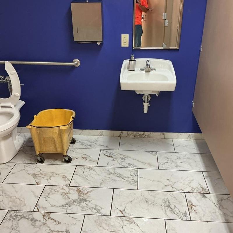 ADA toilet stall faucet replacement in commercial restroom ADA toilet stall faucet replacement in commercial restroom