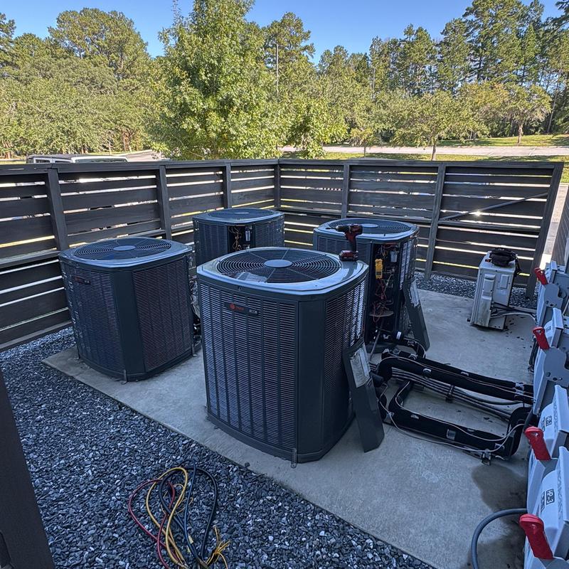 Air conditioner units with repair tools and wiring Air conditioner units with repair tools and wiring
