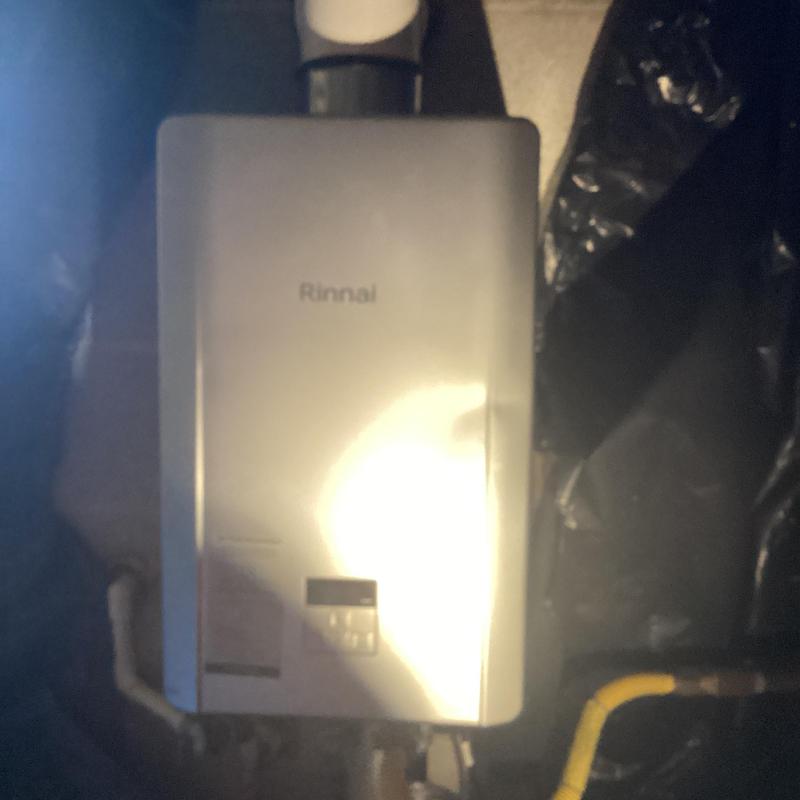 Rinnai tankless water heater with vent and valves Rinnai tankless water heater with vent and valves