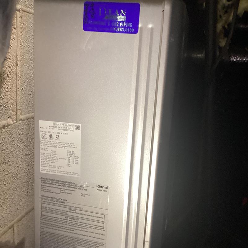Rinnai tankless water heater with vent and valves Rinnai tankless water heater with vent and valves