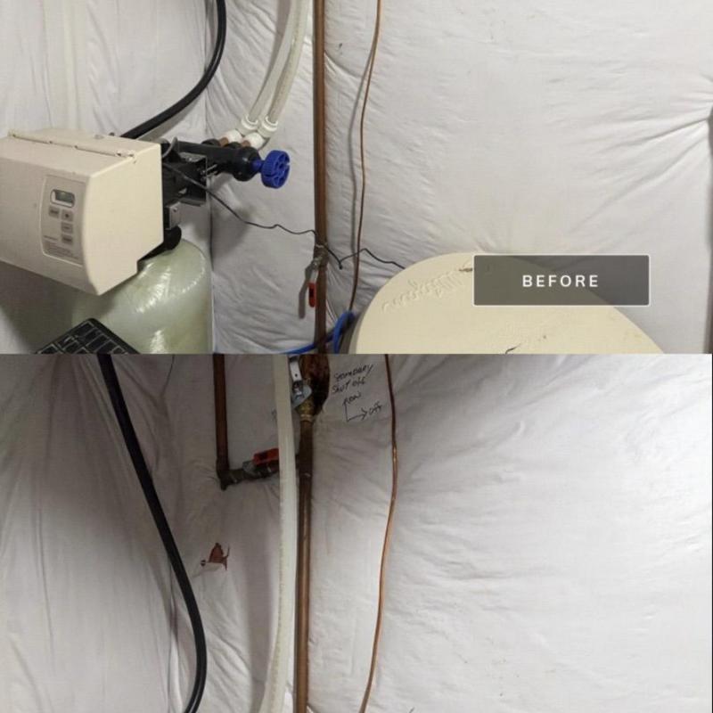 Main water valve shut off replacement in basement wall