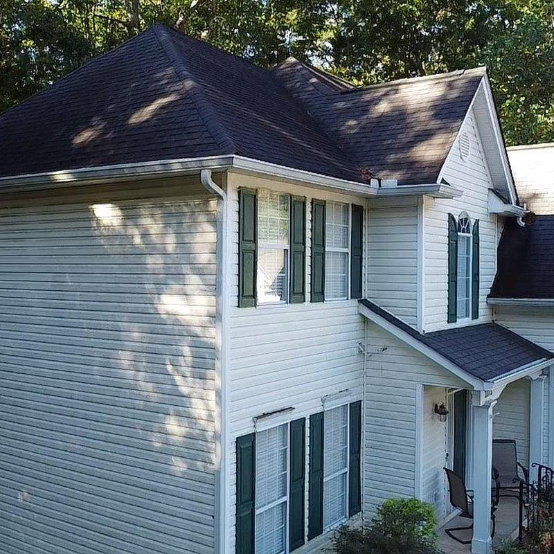 Asphalt shingle roof on two-story home inspection Asphalt shingle roof on two-story home inspection