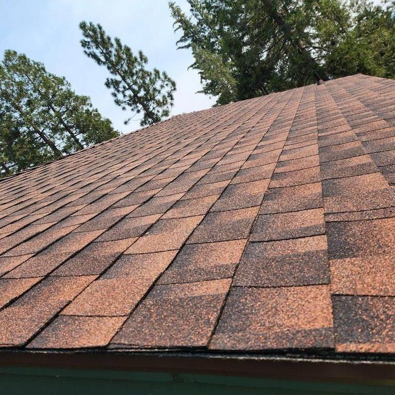 Class A fire rated roof shingles on cabin in Mi Wuk Village