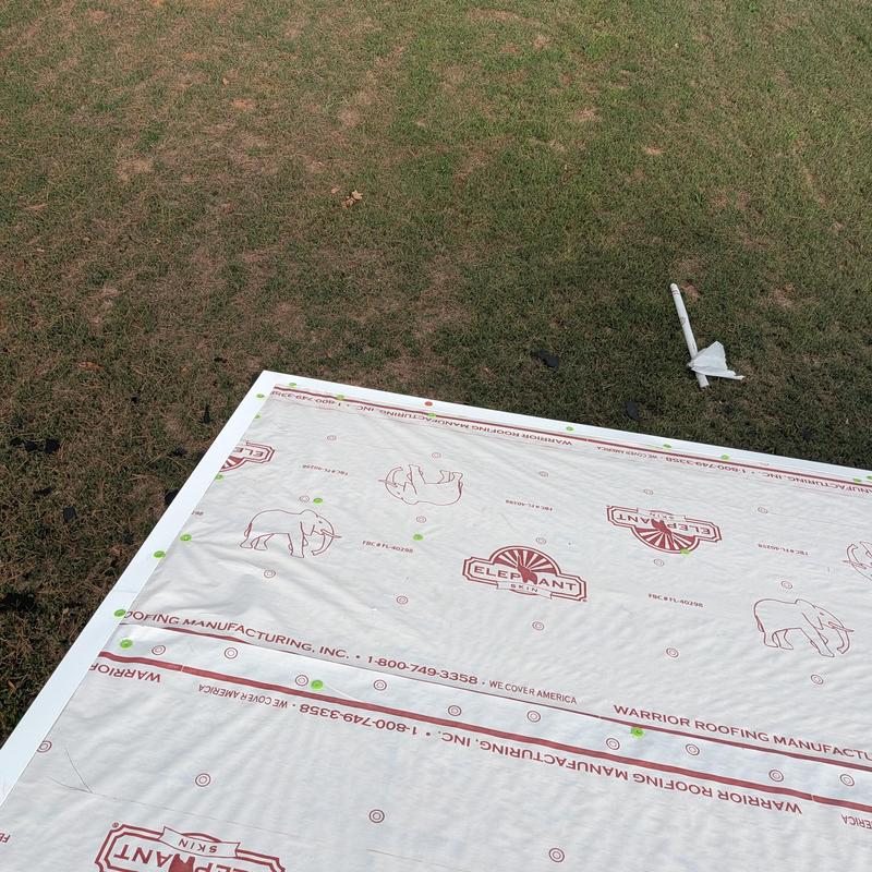Roof underlayment installation on residential metal roof