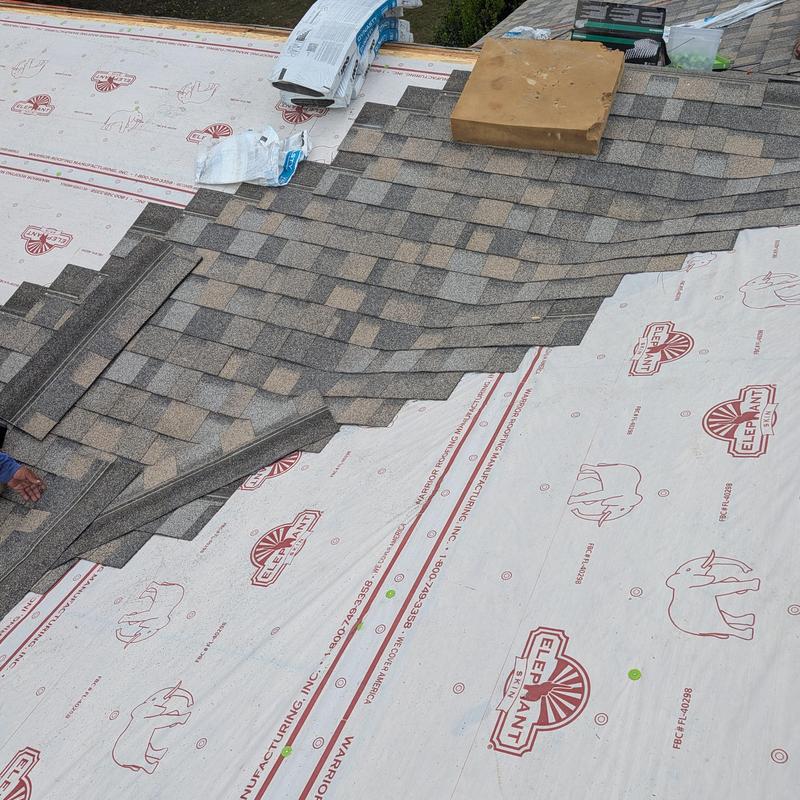 Iko Dynasty Class 3 shingle roof installation in South Huntsville
