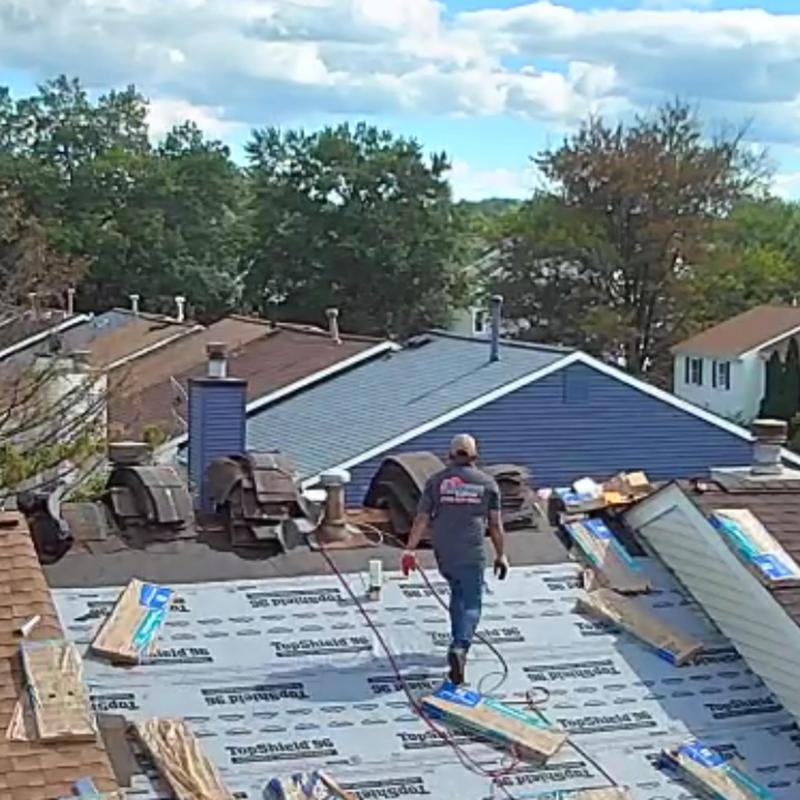 CertainTeed architectural shingles installation on roof CertainTeed architectural shingles installation on roof