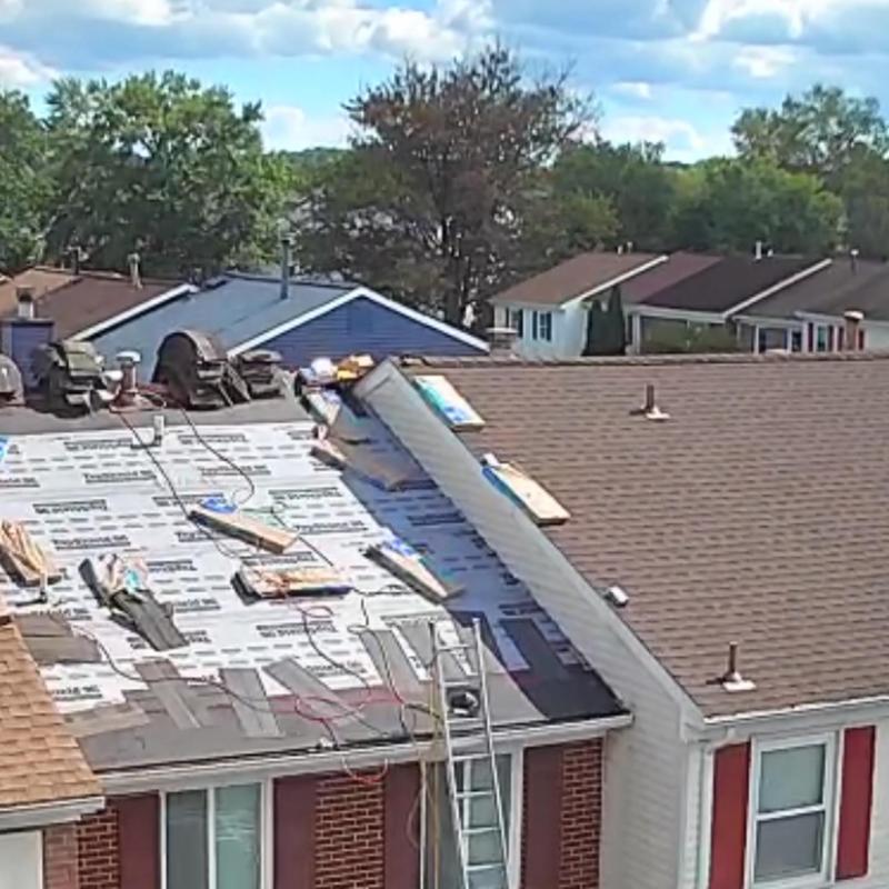 CertainTeed architectural shingles roof installation in progress CertainTeed architectural shingles roof installation in progress