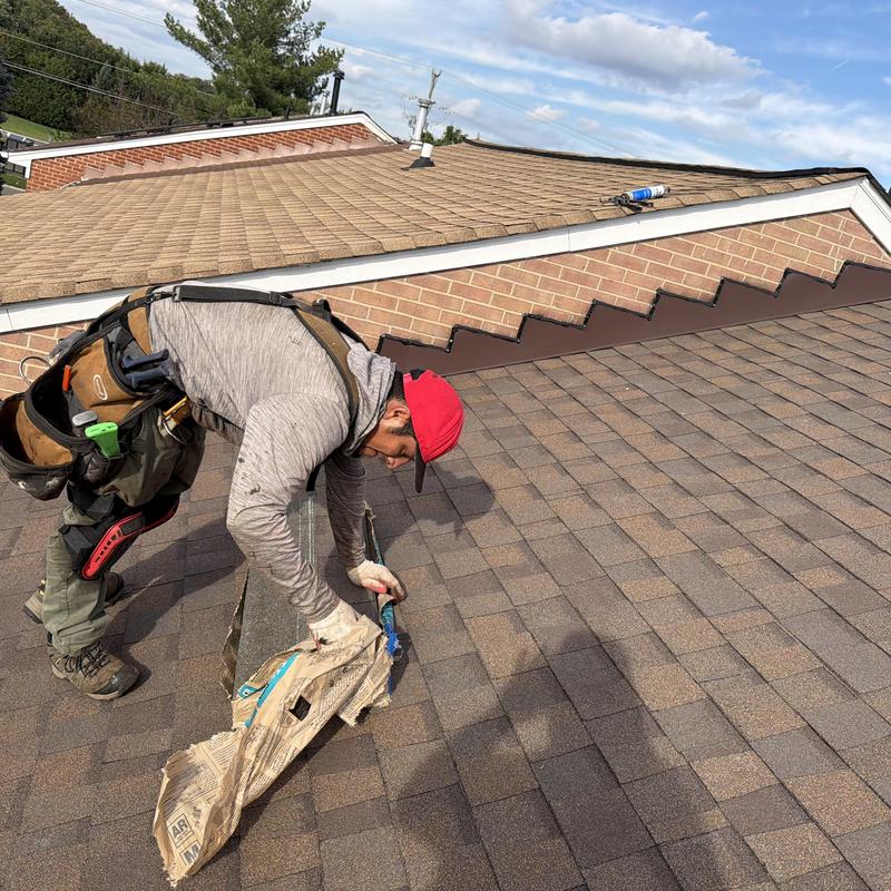 CertainTeed architectural shingles installation on roof CertainTeed architectural shingles installation on roof