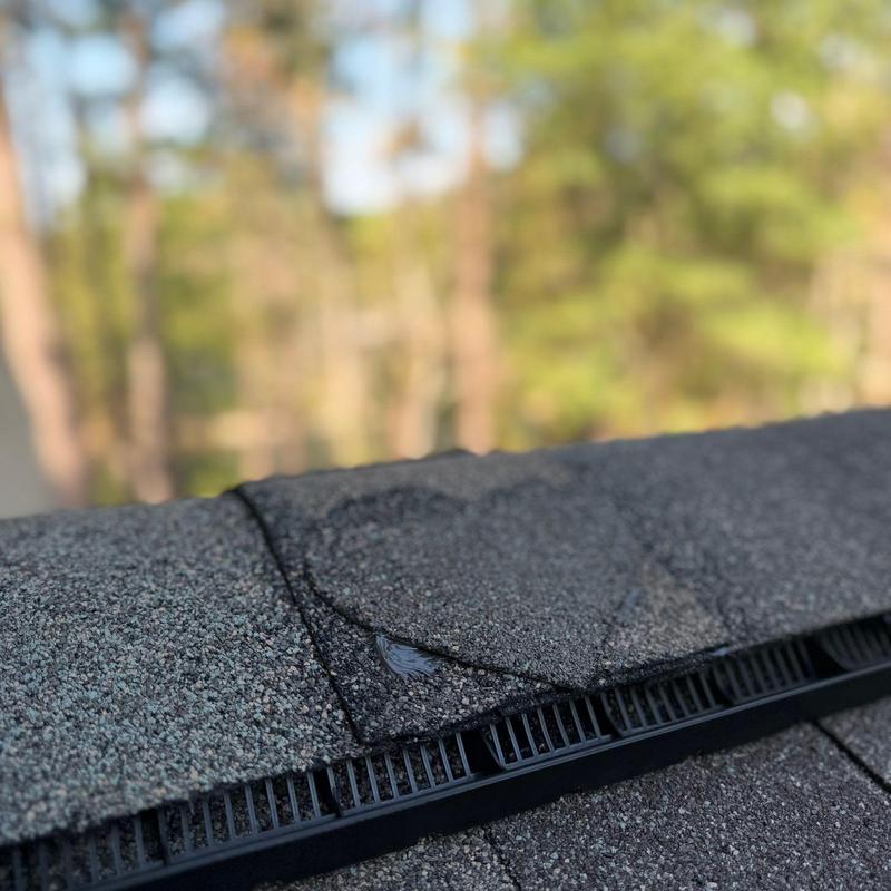 Tamko Titan XT shingles with ridge vent detail