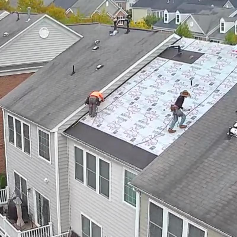 30-year architectural shingles installation on roof 30-year architectural shingles installation on roof