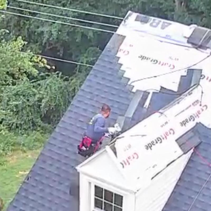 Architectural shingle installation with synthetic underlayment Architectural shingle installation with synthetic underlayment
