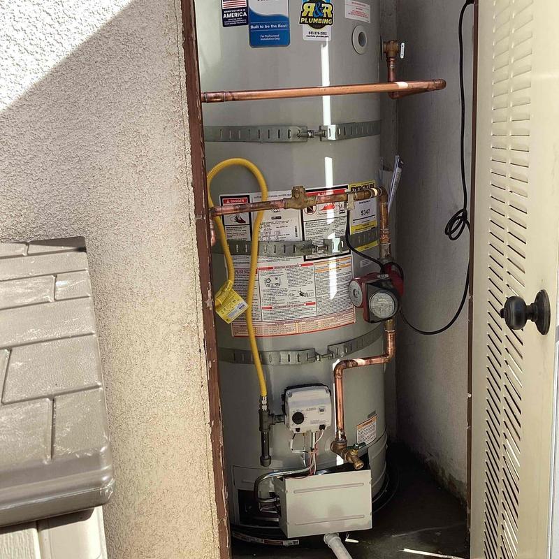 Bradford White 75-gallon water heater installation