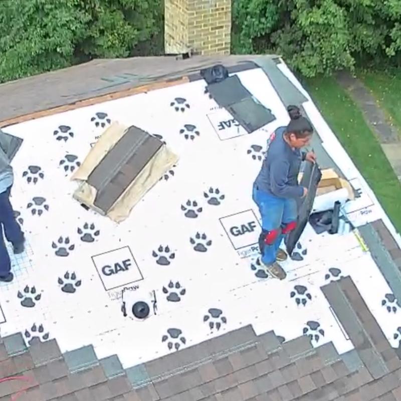 30-year architectural shingles installation on roof 30-year architectural shingles installation on roof