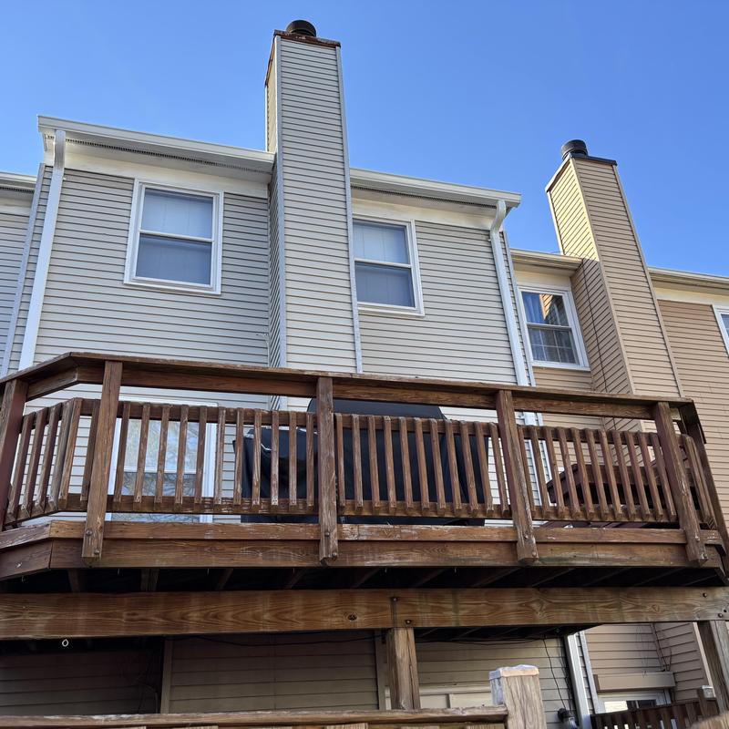 6 inch seamless gutters and 3x4 downspouts on townhouse 6 inch seamless gutters and 3x4 downspouts on townhouse