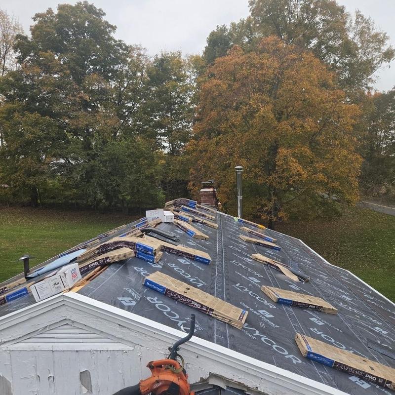 CertainTeed Landmark Pro shingles on roof underlayment
