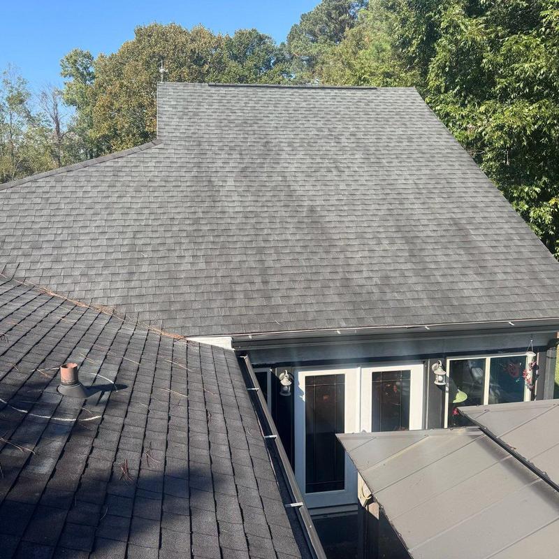Asphalt shingle roof inspection with pipe boot and valleys Asphalt shingle roof inspection with pipe boot and valleys