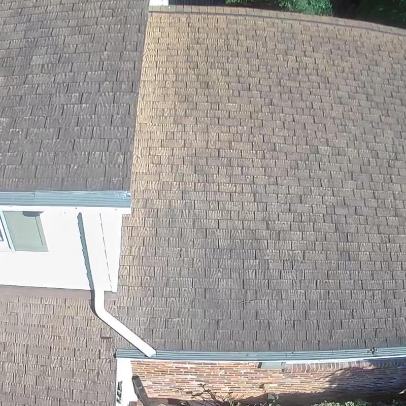 Certainteed architectural shingle roof with seamless gutters Certainteed architectural shingle roof with seamless gutters