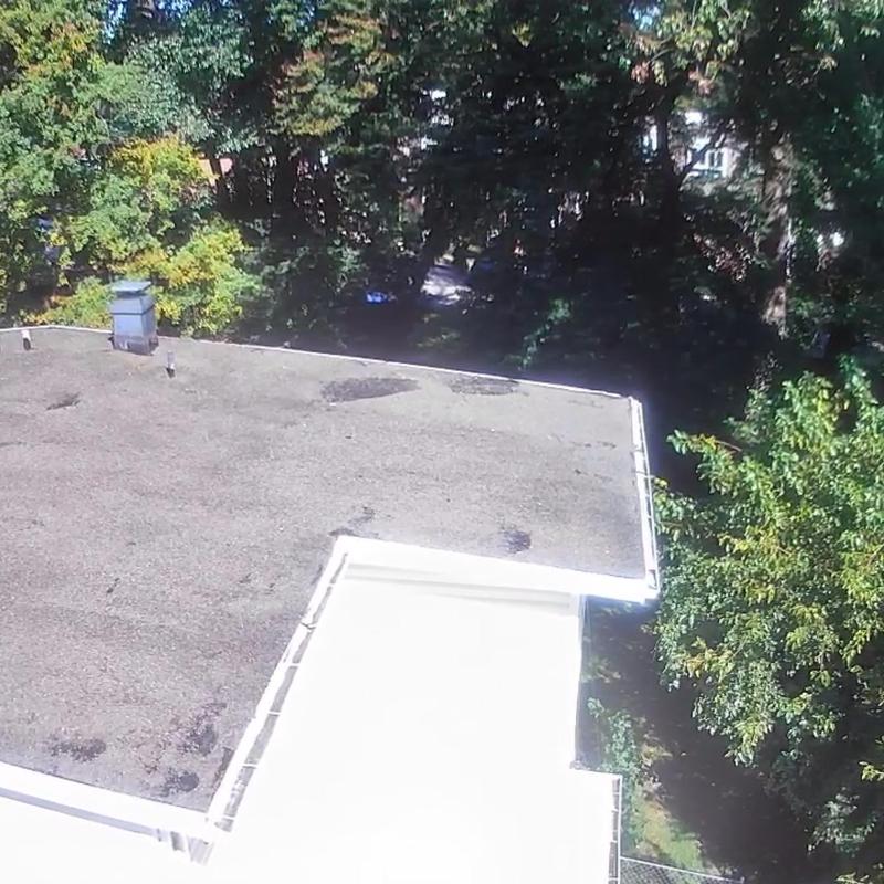 EPDM gravel roof before TPO flat roof installation EPDM gravel roof before TPO flat roof installation