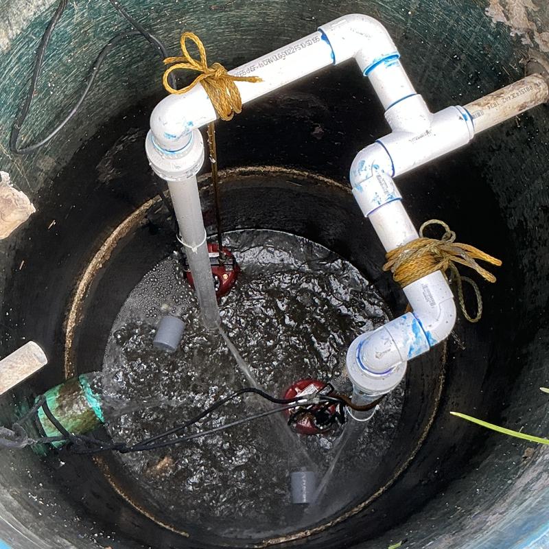 Liberty grinder pump system with PVC discharge piping