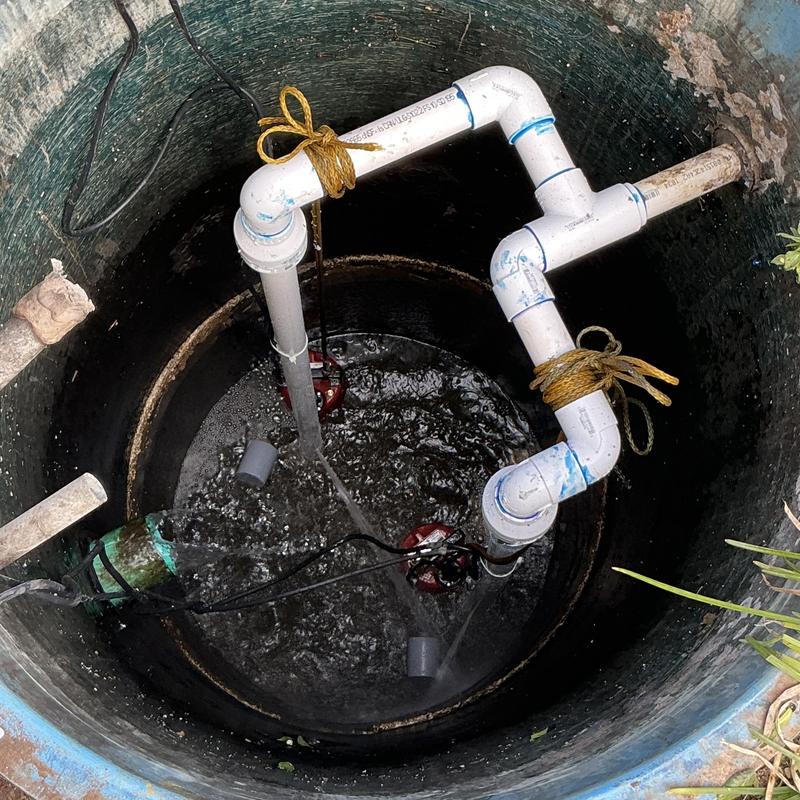 Liberty grinder pumps with PVC discharge piping