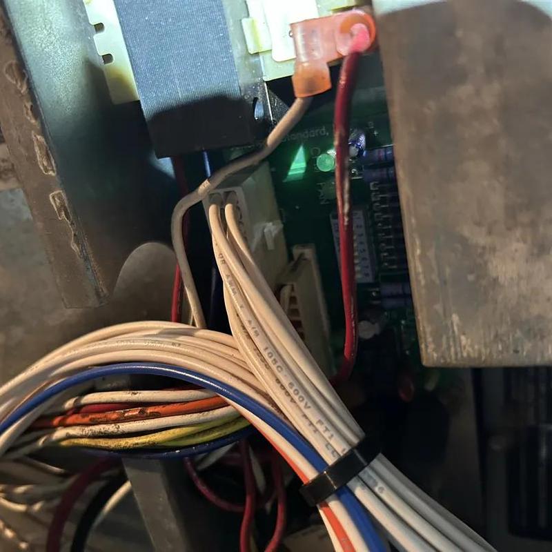 Blower motor wiring harness with rewired connections Blower motor wiring harness with rewired connections