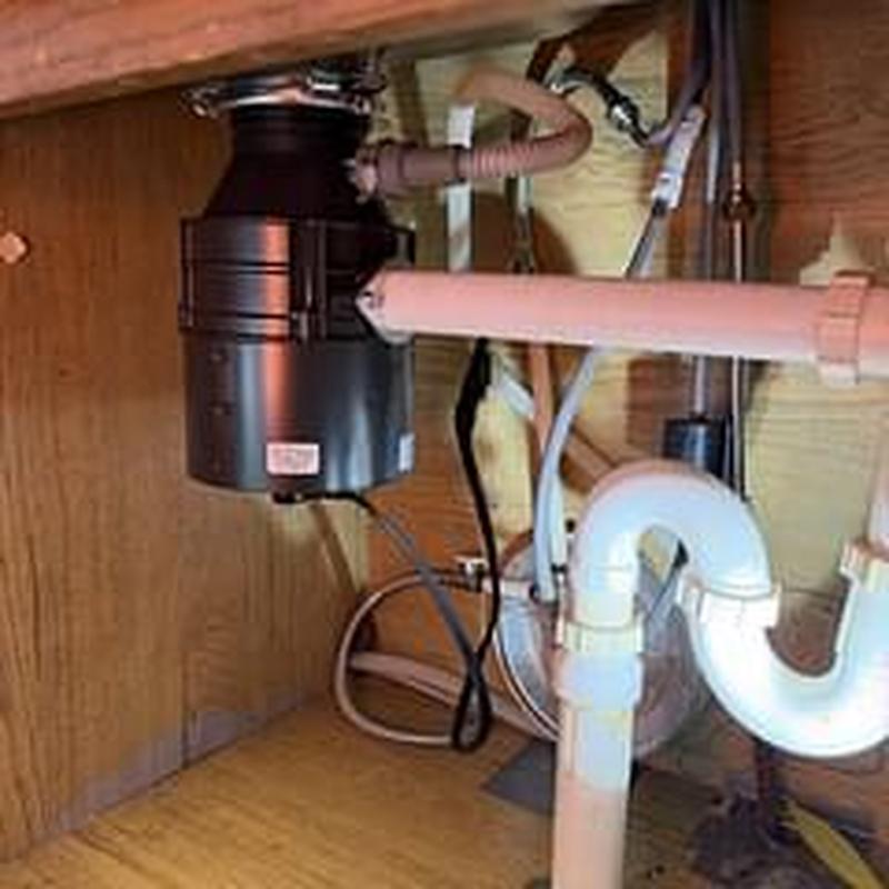 Garbage disposer and kitchen faucet plumbing replacement