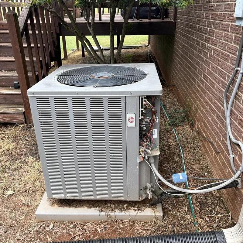 Reverse valve wire on Rheem HVAC unit outdoors Reverse valve wire on Rheem HVAC unit outdoors