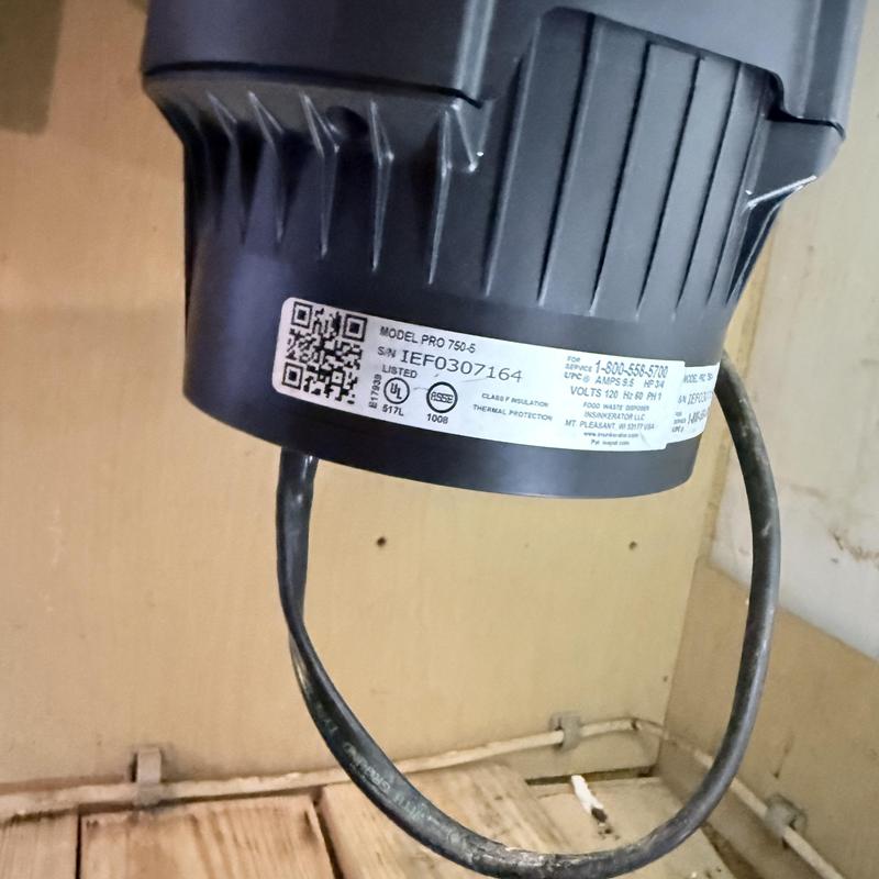 Disposal unit installation with electrical wiring
