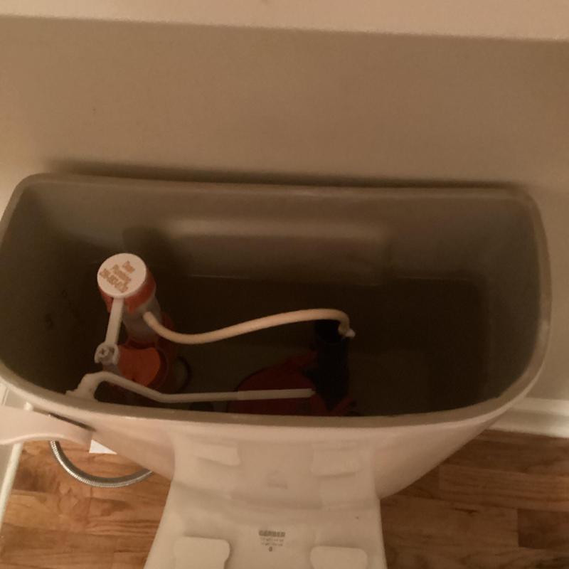 Toilet tank fill valve and flapper replacement inside tank Toilet tank fill valve and flapper replacement inside tank