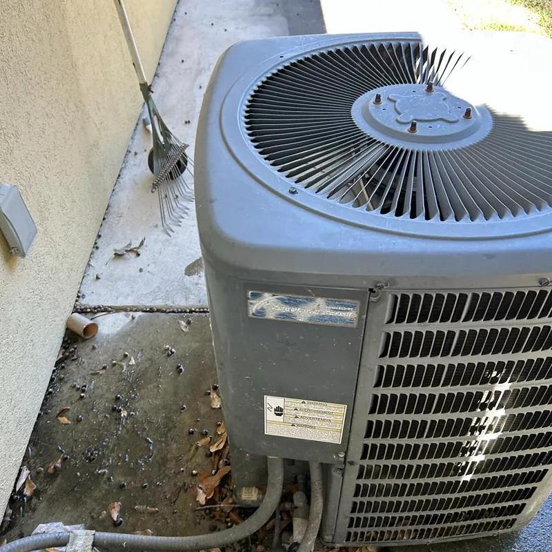 Outdoor air conditioner unit with fan and coils Outdoor air conditioner unit with fan and coils