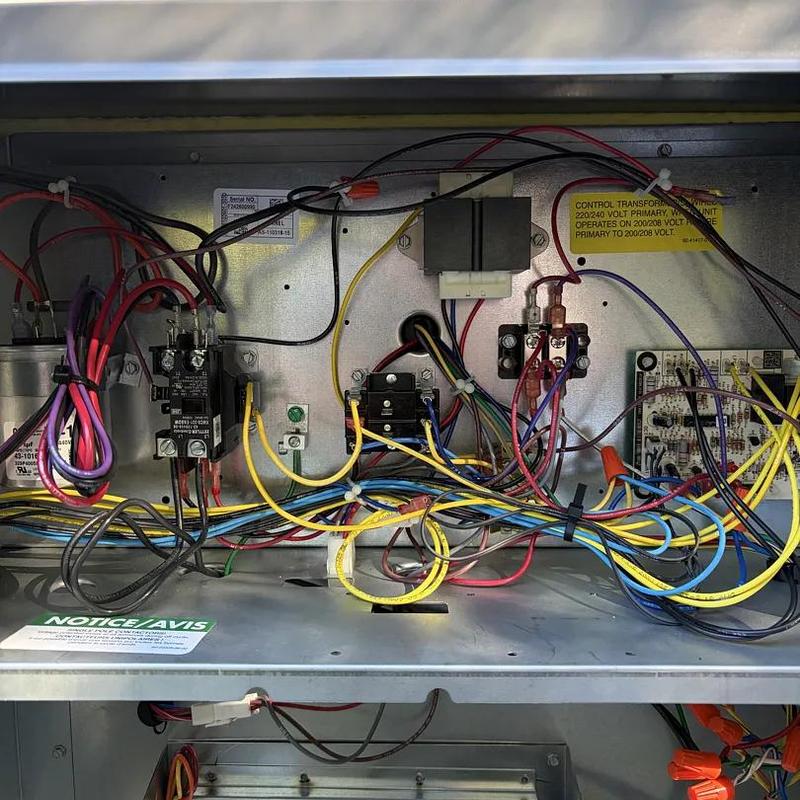 Ruud package heat pump wiring and control panel Ruud package heat pump wiring and control panel