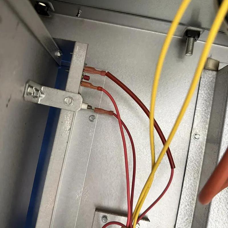 HVAC control wiring inside metal enclosure panel HVAC control wiring inside metal enclosure panel