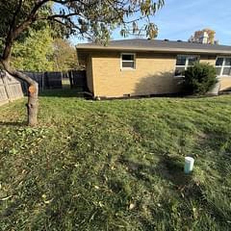 Sewer line camera inspection near home exterior