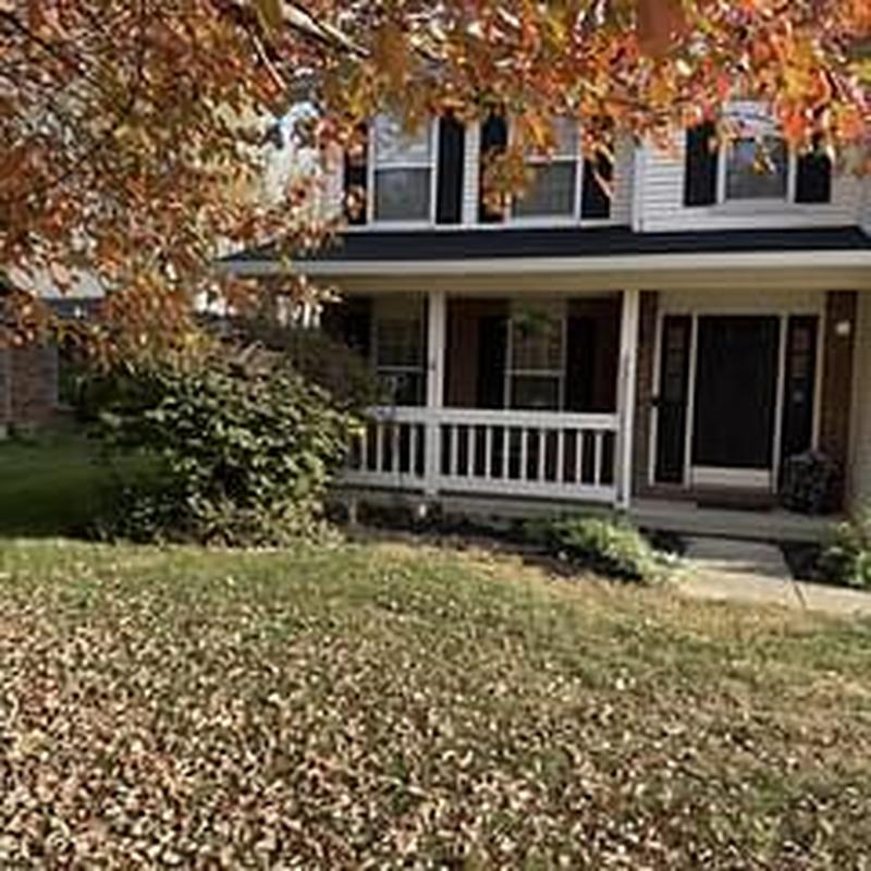 Sewer line cleanout and exterior of residential house
