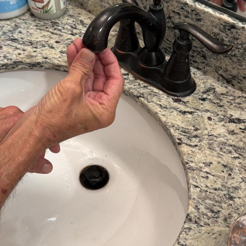 Delta bathroom faucet aerator removal on granite sink Delta bathroom faucet aerator removal on granite sink