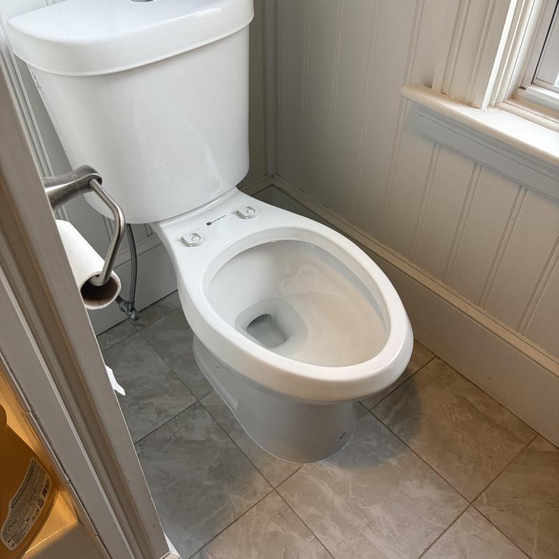 Toilet flange replacement and reset in bathroom corner